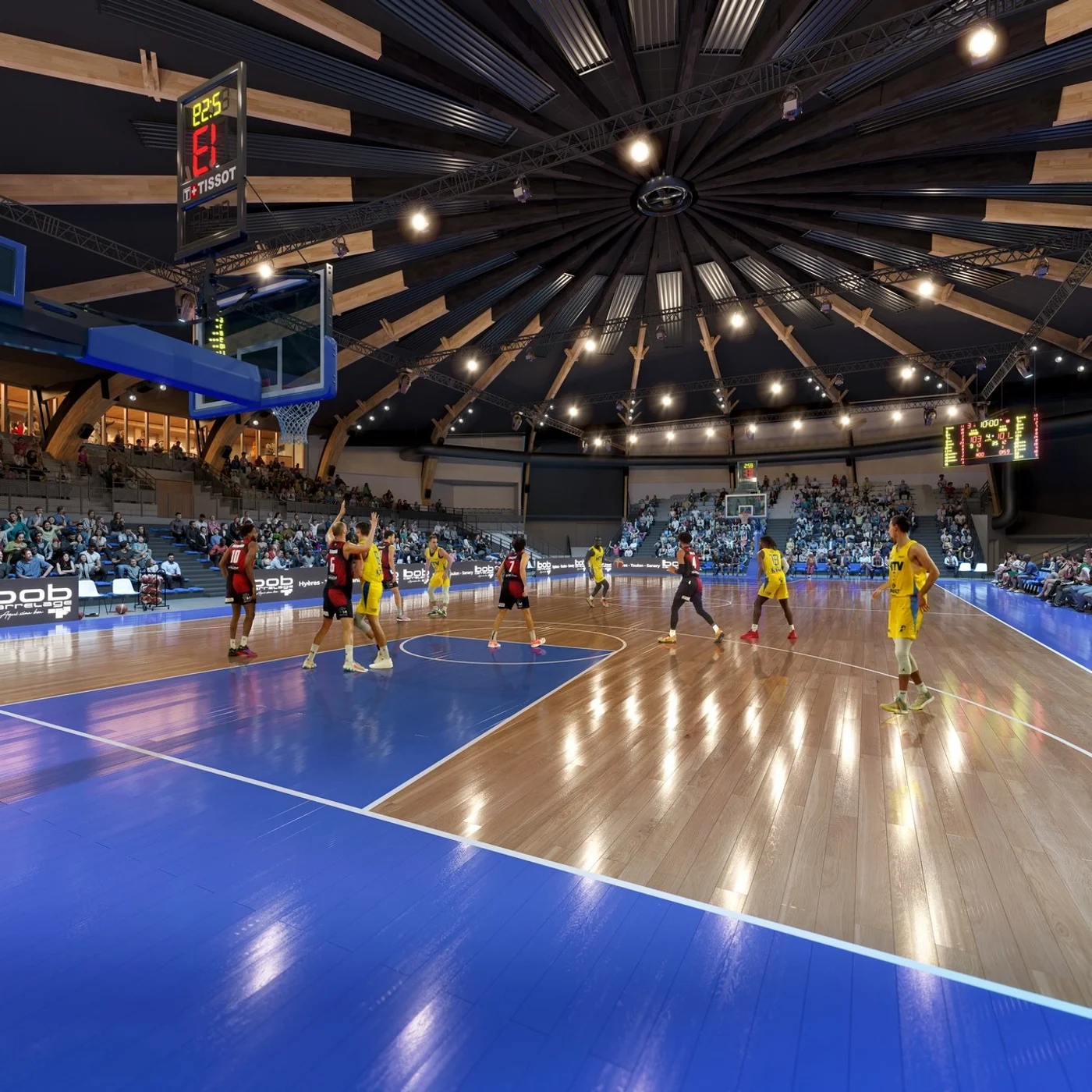 Terrain de basketball à Hyères