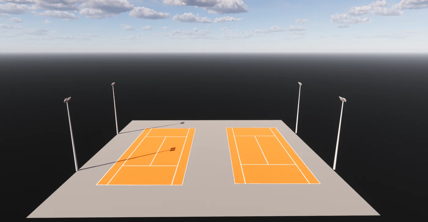 Ottange, tennis extérieur
